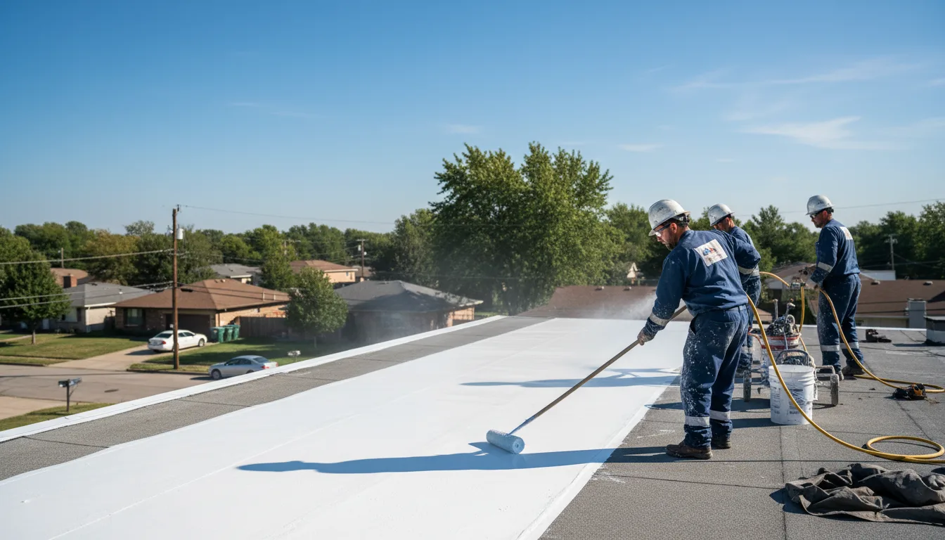 Commercial roof coating in Orleans, MA near me